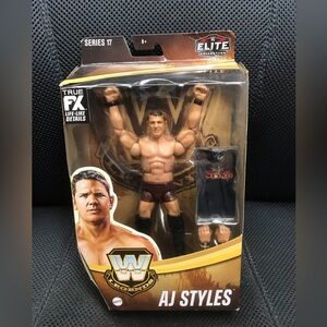 💚2 FOR 25 LISTING SALE💚WWElegends 17Targetexclusive-AJ Styles!!DAMAGEDpackaging